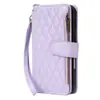Funda para Teléfono Móvil Samsung Galaxy A18 A08R20 Bolsa Pequeña con Cremallera Estilo Chanel Funda de Cuero de Cobertura Total