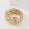 N9274 Europeu e Americano Exagerado Snake Colar Punk Personalidade Hip Hop Estilo Colar Trendy Cool Street Shot Micro-incrustado Colar