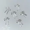 Estilo Coreano Gama Alta Aleación de Plata Moño Cuentas Sueltas Materiales DIY Hechos a Mano Accesorios para Pulsera Collar Joyería