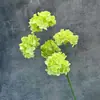 Flores artificiales de hortensia de múltiples cabezas para arreglos de boda, decoración de ventanas, arreglos florales, flores de seda hechas a mano, adornos de flores artificiales transfronterizos al por mayor