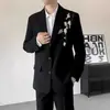 Chaqueta de Traje Casual de Lujo de Alta Gama Bordada con Lentejuelas para Primavera y Otoño para Hombre, Elegante Traje de Rendimiento de Moda