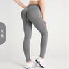 Pantalones de yoga sin costuras estilo europeo y americano, con cintura alta y diseño cruzado, ideales para correr, hacer deporte y fitness.