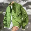 2026 Moda Nueva Tendencia Simple Ropa de Trabajo Cuello Alto Chaqueta Marca de Moda Holgada Versátil Bolsillo con Cremallera Abrigo Casual