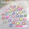 Celebridad en línea chica bonita luna parche para uñas joyería Estrella Mariposa estrella Mocha K9 cristal plano uña Diamante