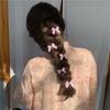 Horquilla para el pelo con lazo a cuadros para niña pequeña, horquilla para el pelo con flequillo, traje de celebridad de Internet, estilo infantil