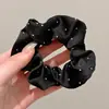 Accesorio para el cabello scrunchie negro, estilo coreano de alta gama, moderno y a la moda, liga especial para moños, nueva cuerda para el cabello modelo 2026