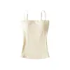 Sexy camisola strapless de hombros descubiertos con copas, top corto de verano ajustable con un hermoso diseño en la espalda