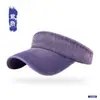 Sombrero de Vaquero sin Copa Nuevo Estilo Primavera y Verano, Sombrero Retro Lavado Hueco para Protección Solar para Mujeres, Sombrero de Sombrilla para Ciclismo al Aire Libre