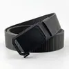 Cinturón de Lona para Hombre Hebilla Automática Casual Versátil Moda Cinturón Forrado Engrosado Nylon Traje de Trabajo Entrenamiento Militar Cinturón de Moda