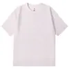 Nova Camiseta Sorona de Manga Curta 260g, T-shirt de Cor Sólida Antibacteriana de Manga Curta para o Verão, Gola Redonda Solta de Seda Ice
