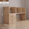 Estante Nórdica Prateleira de Armazenamento de Mesa Suporte para Livros de Mesa Prateleira de Armazenamento de Livros Multicamadas Prateleira de Armazenamento Simples na Mesa