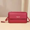 Nova bolsa para celular feminina bolsa de ombro transversal bolsa de moedas popular na internet bolsa de moedas de grande capacidade bolsa mini fashion