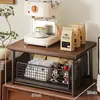 Prateleira de mesa de centro, armário de armazenamento de equipamentos de café, organizador de xícaras para estação de trabalho, mesa de escritório para desktop, expositor de chaleira de saúde