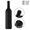 Botella de vino tinto 750ml botella de vino verde oscuro decoración de vinoteca Corcho botella de vino vacía botella de vidrio para cerveza casera