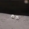 Elegantes Brincos Artísticos de Flor Pequena Prata de Lei S925, Modernos e Únicos, com Estilo Étnico Retrô de Prata Tailandesa Vintage para Mulheres