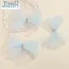 Con hilo de color AB estrella gasa lazo japonés y coreano tocado para niños accesorios para el cabello diy ropa bolsa accesorios