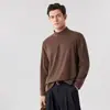 Atacado Direto da Fábrica Camisa Térmica Masculina Meia-Gola Base Acetato Lã Seda 10A Antibacteriana Roupa Íntima Estilo Básico