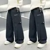 Pantalones para niño, nueva colección primavera/otoño 2026, ropa de primavera, pantalones casuales rectos para niños, para niños mayores, pantalones deportivos casuales, estilo moderno