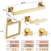 Set de Baño Transfronterizo Barra para Toallas de Acero Inoxidable Toallero Portarrollos de Papel Higiénico Gancho para Abrigos Aro para Toallas Colgante de Pared Portarrollos de Papel
