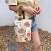 Bolso de Lona 2026 Modelo Nuevo Bolso Cubo de Gran Capacidad Bolso Tote en Blanco para DIY Bolso de Tela Simple Venta al por Mayor