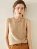 Nueva colección de otoño e invierno: suéter de punto de cachemira pura para mujer, capa interior de cuello redondo, camisola, suéter cálido, capa base ajustada