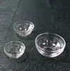 Atacado de fábrica tigela pequena de vidro transparente prato de tempero de cozinha prato de molho prato de vinagre tigela para mergulhar molho de alho Tigela Tigela