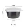 Plato para condimentos de acero inoxidable 304, taza sellada para salsa para el hogar con tapa, plato para mojar para barbacoa, plato para especias, venta al por mayor del fabricante