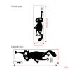 Adesivos de vaso sanitário de gato preto de Halloween N1040 decoração de feriado de terror transfronteiriço adesivos decorativos de vaso sanitário atacado