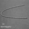 =Corona de Novia DIY Tocado Materiales Doble Diadema Alambre Retorcido Hebilla de Cabeza Trenzada Accesorios de Hierro