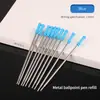 Venta al por mayor de fábrica Recambio para bolígrafo metálico 1.0mm Pequeño Gama alta Pequeño Fino Recambio de bolígrafo Logo