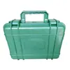 Caja de seguridad de plástico ABS color verde militar, caja impermeable, caja de protección para disco duro, forro de esponja EVA, caja de herramientas, suministro directo de fábrica