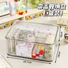 Caja de Almacenamiento Transparente de Acrílico para Escritorio con Tapa abatible Caja de Almacenamiento a Prueba de Polvo para Cosméticos de Escritorio Caja Organizadora para Snacks y Artículos Varios