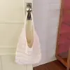 Bolsa Tejida Hueca Estilo Coreano Perezoso Vacacional Nueva Primavera/Verano Gran Capacidad Hombro Único Bolso de Hilo de Ganchillo Terminado