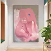 Estilo Moderno Elefante Rosa Pintura Decorativa para Habitación Sentido Femenino Mural para Pared de Fondo de Sofá Arte para Nicho de Entrada Pintura Colgante