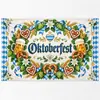 Telón de fondo nuevo y popular para Oktoberfest transfronterizo, diseño de jarra de cerveza impreso en alta definición, telón de fondo festivo para decoración de fiestas, tela colgante