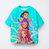 Cazador de Demonios de Dibujos Animados Impresión 3D Transfronterizo Nuevo Camiseta Casual para Mujer de Cuello Redondo y Manga Corta Venta Directa de Fábrica Suministro