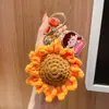 2026 Nuevo Regalo para el Día del Maestro Llavero de Girasol de Hilo Temporada de Regreso a Clases Bolsita de Regalo para Agradecimiento a Maestros Colgante