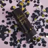 Canhão de Confete Pequeno de Mão para Bolo de Aniversário Festa Celebração Atmosfera Adereços, Tubo Spray Girado à Mão, Canhão de Confete para Mesa de Sobremesas de Casamento