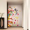 Cinco Bendiciones, Dios de la Riqueza, Fortuna, Longevidad, Riqueza Feliz, Pegatinas Decorativas, Pegatinas de Pared para Fondo de Entrada, Personalizadas