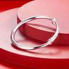 Joyería Chapada en Oro Redonda Barriga Empujar-Tirar Cielo Estrellado Pulsera de Cobre Chapada en Plata para Mujeres Lisa Sólida Pulsera de Dragón y Fénix Pulsera de Uña de Arena 99