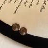 Elegantes y Sofisticados Pendientes de Perla en Forma de Moño para Mujer, Pendientes Sencillos y Versátiles, Populares Pendientes Retro Color Café Moda de Celebridad de Internet