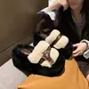 Sapatos de Inverno Quentes com Solado Grosso de Pelo para Mulheres, Uso Externo, Aumentam a Altura, Emagrecem, Macios, Elásticos, Confortáveis, para Pessoas Preguiçosas, Bico Fechado, Acolchoados, Modernos