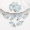 Colgante de Pez de Vidrio Iridiscente Simboliza la Abundancia Cada Año, Accesorios de Joyería DIY Temática del Océano, Pendientes, Collares, Colgantes