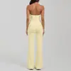 Conjunto de Colete de Yoga Transfronteiriço com Bojos Fixos, Conjunto de Colete Esportivo Fitness Feminino Sem Mangas de Secagem Rápida