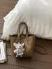Bolso Cubo 2026 Estilo Nuevo Primavera Cesta de Verduras Bolso de Mano Estilo Coreano Nicho Patrón Lichi Bolso de Mano Bolso de Hombro Único Cruzado