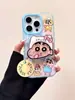 Funda Magnética Creativa Shin-Chan para Teléfono Móvil Apple 17Promax iPhone16 Soporte 15 Dibujos Animados 14 Coreana