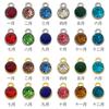 1 Oro y Plata Doce Constelaciones Piedra Estrella Aleación Incrustada Diamante Accesorio Joyería DIY Venta al por Mayor Transfronteriza Venta Caliente Colgante