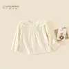 Camiseta de Otoño para Niña 2026 Nueva Moda Manga Larga para Niños, Estilo Primavera y Otoño, Ropa Cómoda Estilo Coreano para Bebés Niñas