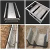 Forma para Canal de Fluxo Rápido Molde de Cobertura Canaleta de Drenagem Forma para Canaleta em U Canaleta Lateral de Concreto Calha Retangular Modelo