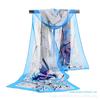 Outono e inverno estilo coreano novo grande borboleta impressão lenço de seda com ar condicionado gaze cachecol taobao presente chiffon longo cachecol atacado